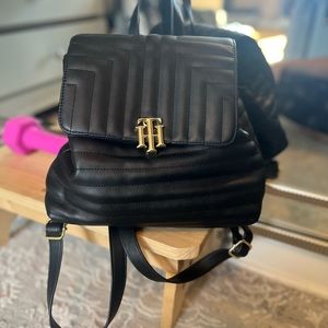 Small, black backpack